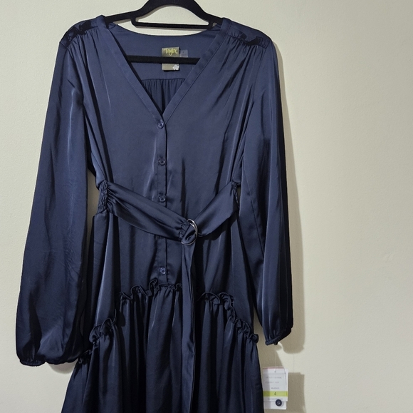 Taylor Satin Mini Dress NWT - Picture 6 of 6